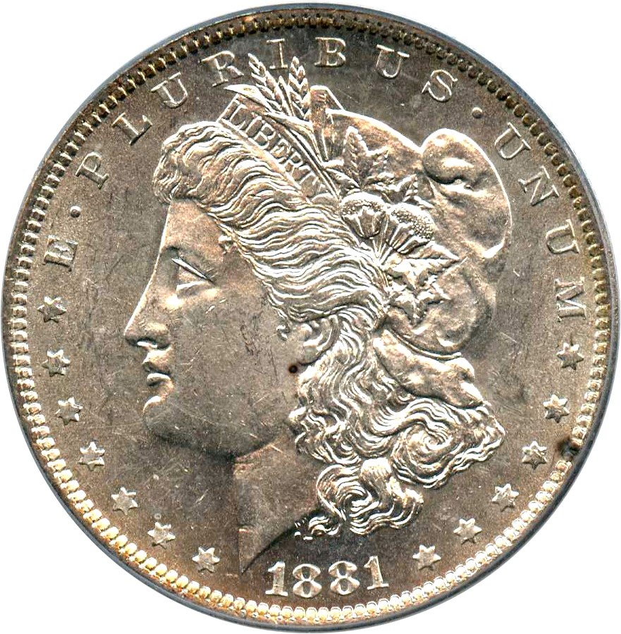image for: 1881-O $1 PCGS MS62 (VAM-5, O/O) 