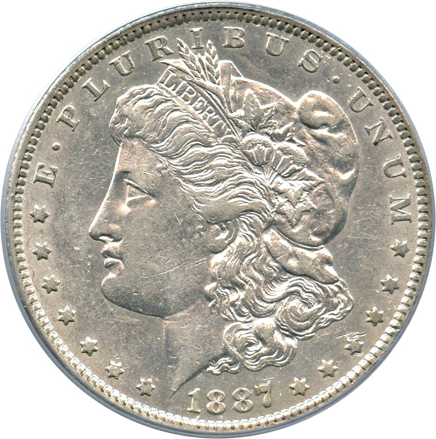 image for: Mint Error: 1887-O $1 PCGS AU53 (VAM-22A, EDS) 