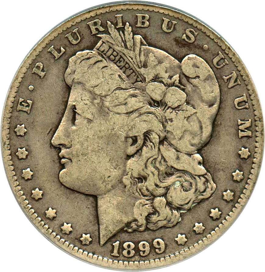 image for: Top 100 VAM: 1899-O $1 PCGS F12 (VAM-31, Micro O) 
