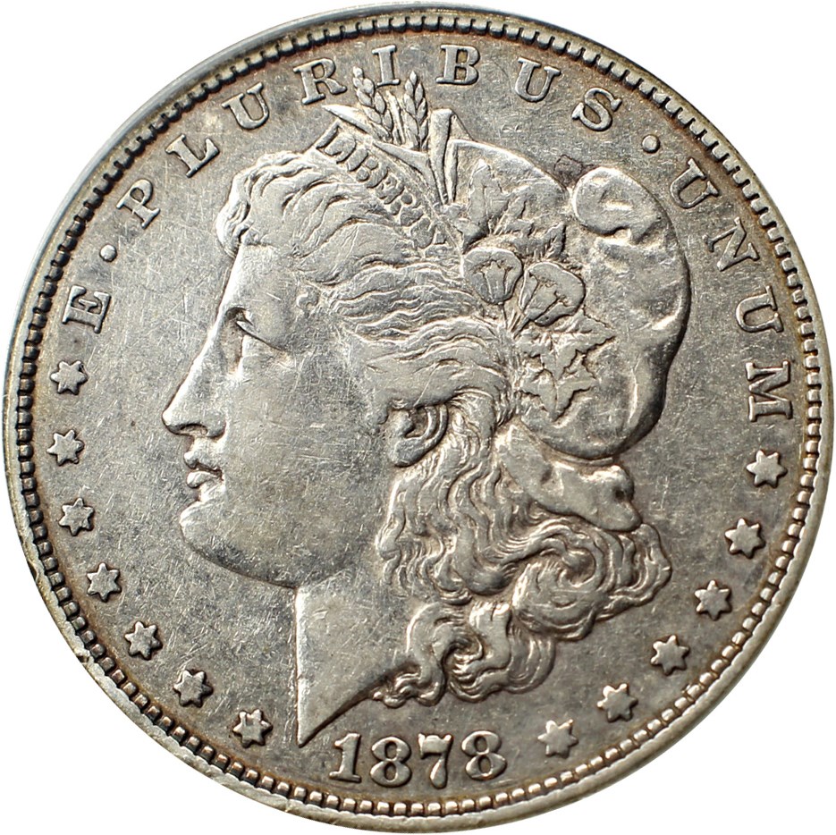 image for: Top 100 VAM: 1878 8TF $1 PCGS VF35 (VAM-9, 1st Die Pair)