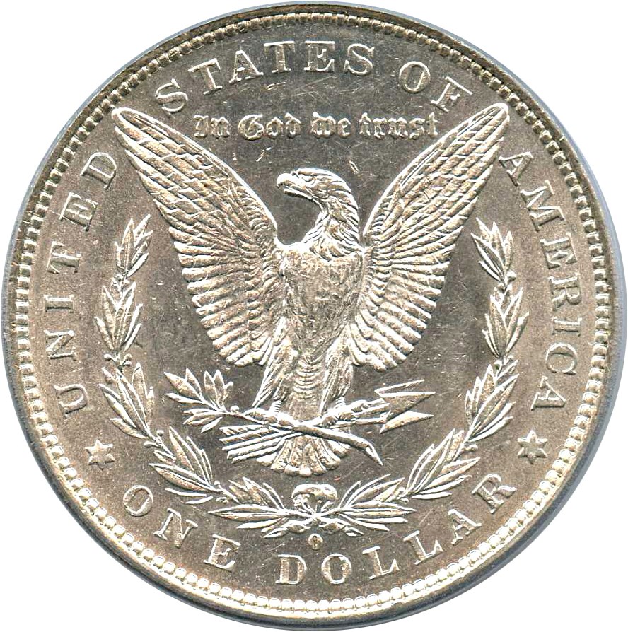 image for: 1881-O $1 PCGS AU55 (VAM-5, O/O)