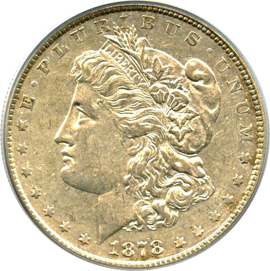 image for: Hot 50 VAM: 1878 8TF $1 PCGS XF45 (VAM-22, Polished LIB) 