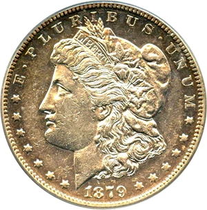 image for: Top 100 VAM: 1879-S $1 PCGS AU50 (Reverse of 1878, VAM-46)