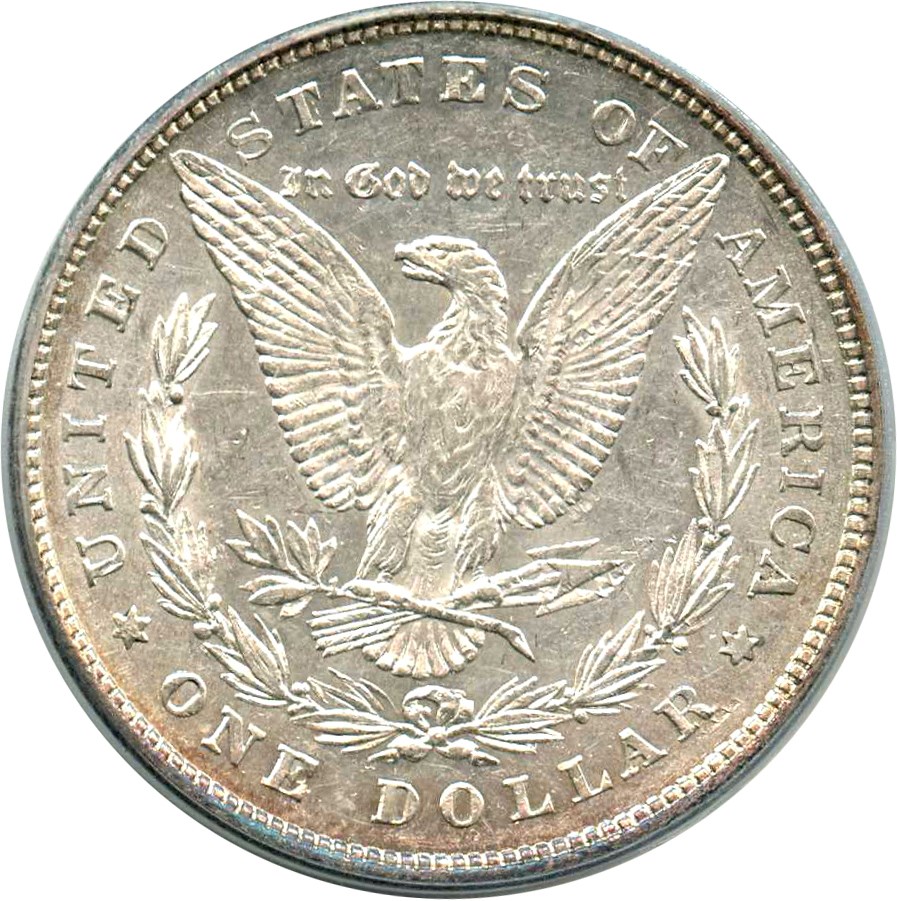 image for: 1878 8TF $1 PCGS AU53 (VAM-8, Stick Feather)