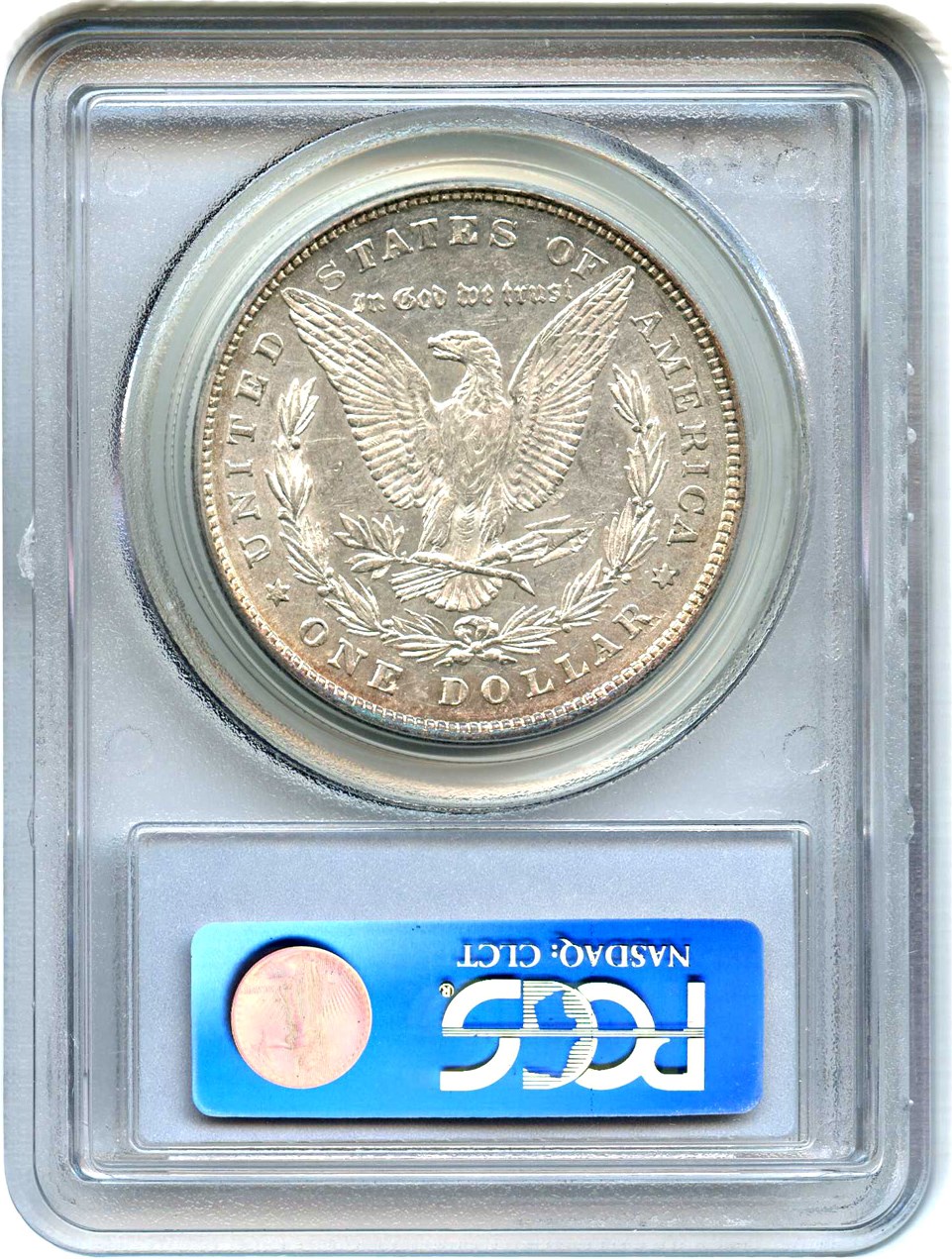 image for: 1878 8TF $1 PCGS AU53 (VAM-8, Stick Feather)