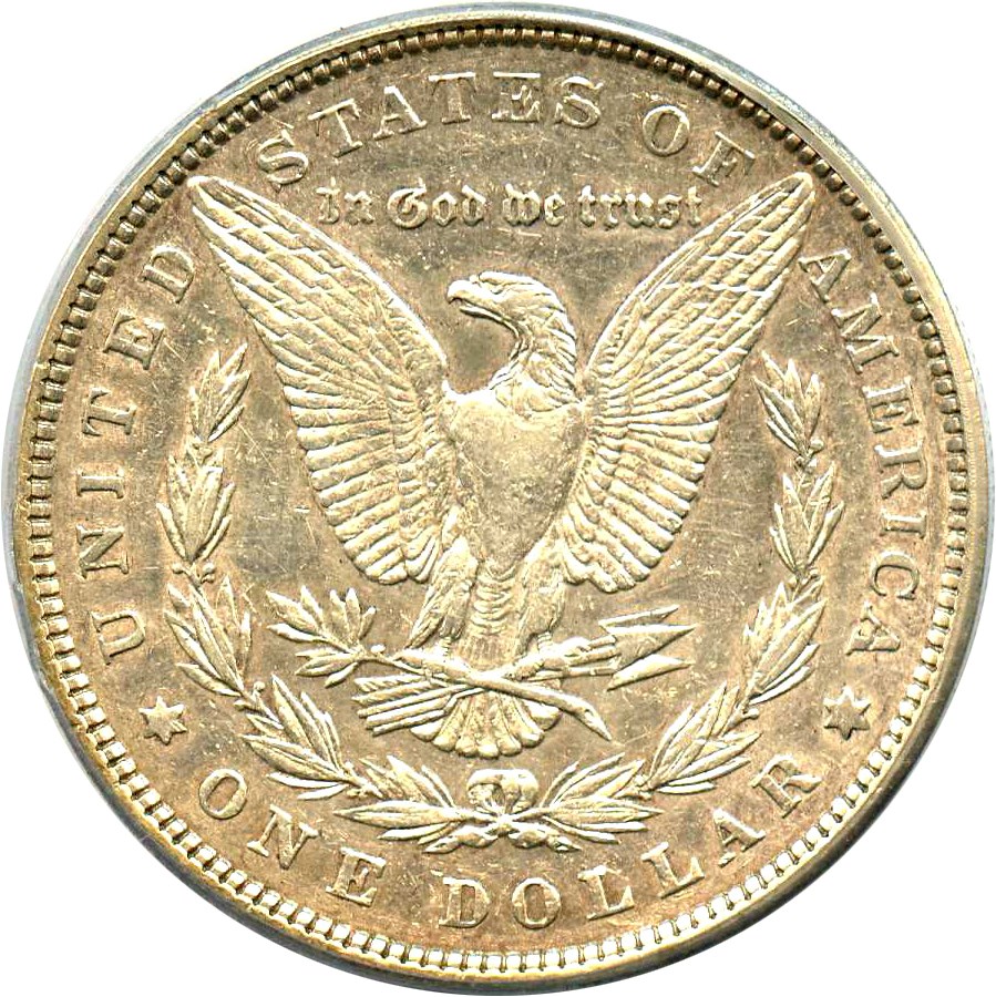 image for: Hot 50 VAM: 1884 $1 PCGS XF45 (VAM-5, Doubled Ear) 