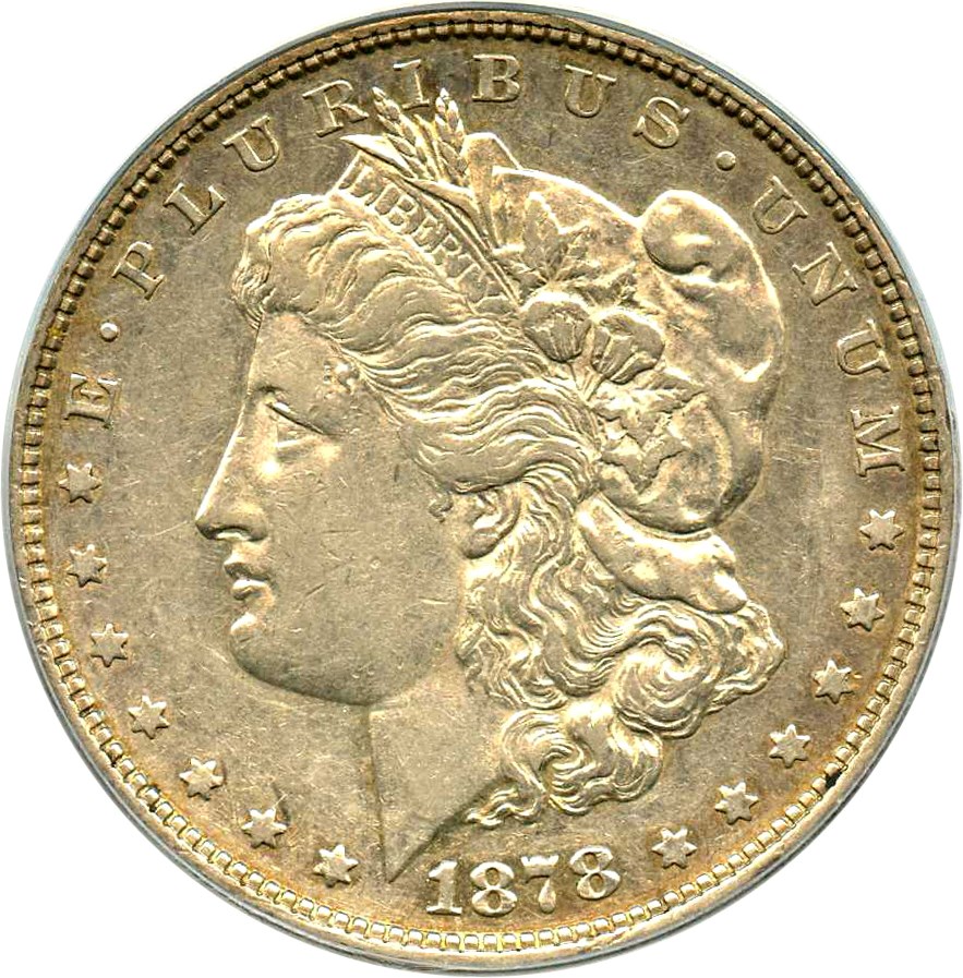 image for: Top 100 VAM: 1878 8TF $1 PCGS XF45 (VAM-9, 1st Die Pair) 