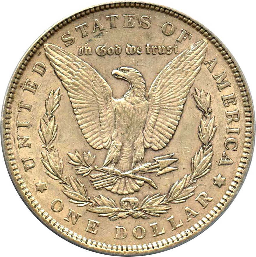 image for: Hot 50 VAM: 1897 $1 PCGS AU53 (VAM-8, Doubled Stars) 