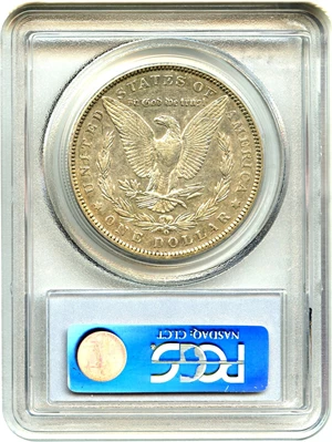 image for: Top 100 VAM: 1889-O $1 PCGS AU50 (VAM-2, Oval O)