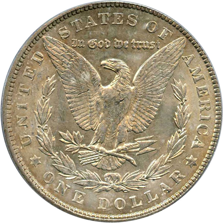 image for: Hot 50 VAM: 1900 $1 PCGS MS62 (VAM-16A, Two Olive Rev)