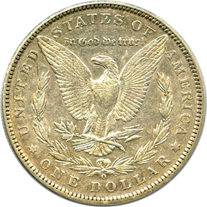 image for: Top 100 VAM: 1889-O $1 PCGS AU50 (VAM-2, Oval O)