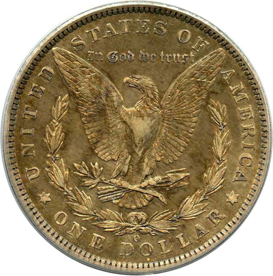 image for: Top 100 VAM: 1882-O/S $1 PCGS XF40 (VAM-3, O/S, EDS)