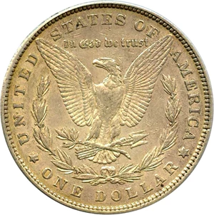 image for: Hot 50 VAM: 1880 $1 PCGS AU50 (VAM-11, Checkmark)