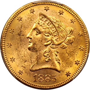 image for: 1885-S $10 PCGS MS63