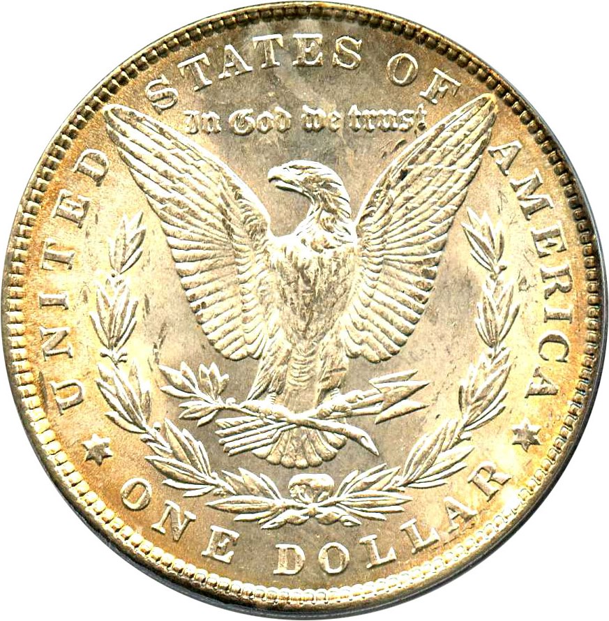 image for: 1886 $1 PCGS MS63 (VAM-21, Line in M, MPD) 