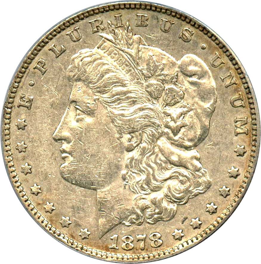 image for: Hot 50 VAM: 1878 7/8TF $1 PCGS XF45 (Weak, VAM-34, 7/4)