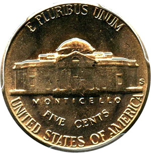 image for: 1954-S/D 5c PCGS MS66