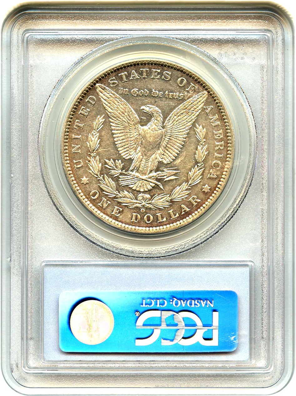 image for: Hot 50 VAM: 1881-O $1 PCGS AU50 (VAM-27, Doubled Ear) 