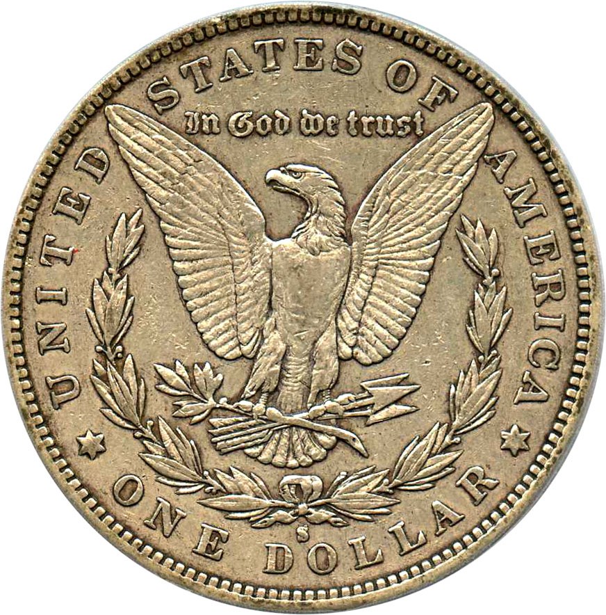 image for: 1887-S $1 PCGS XF40 (VAM-2, S/S)