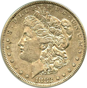 image for: Top 100 VAM: 1882-O $1 PCGS XF45 (VAM-4, O/S Recessed)