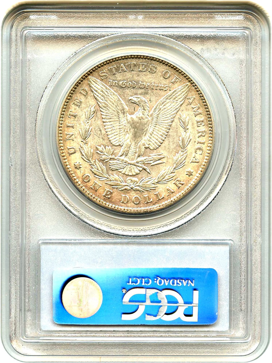 image for: Top 100 VAM: 1896 $1 PCGS AU50 (VAM-4, Doubled Stars) 
