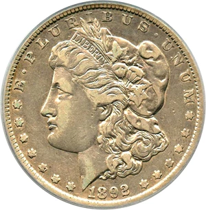 image for: Top 100 VAM: 1892-O $1 PCGS VF30 (VAM-7, Doubled Ear)