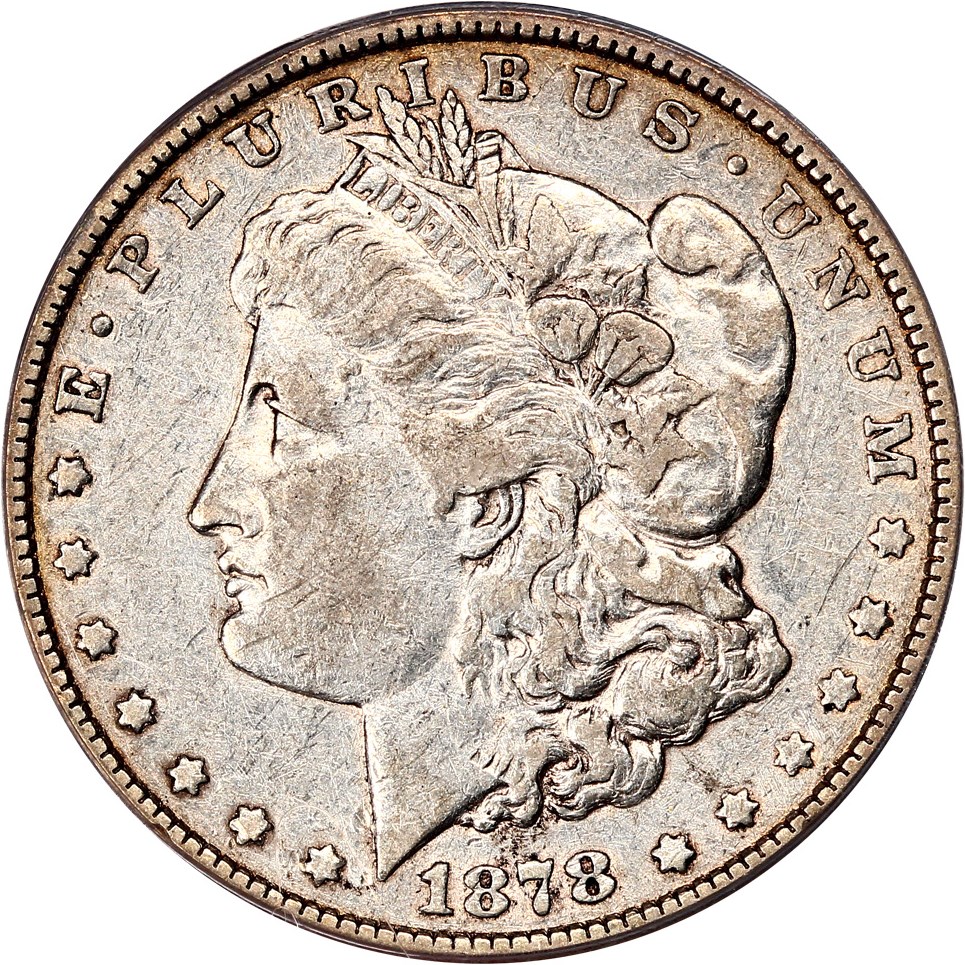 image for: Top 100 VAM: 1878 7TF $1 PCGS VF30 (Reverse of 1878, VAM-198, Trpl Blos) 