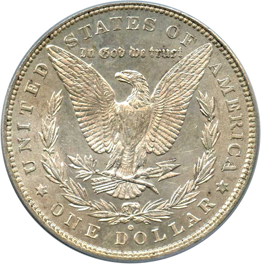 image for: Hot 50 VAM: 1880-O $1 PCGS AU55 (VAM-21, Checkmark) 