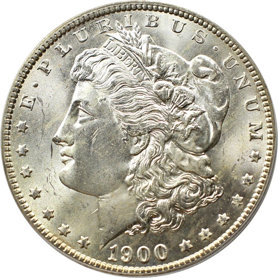 image for: Top 100 VAM: 1900-O $1 PCGS MS64 (VAM-15, Doubled Stars) 