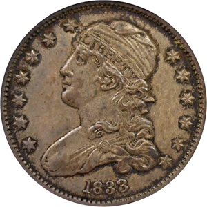 image for: 1833 25c NGC MS61 (OH)