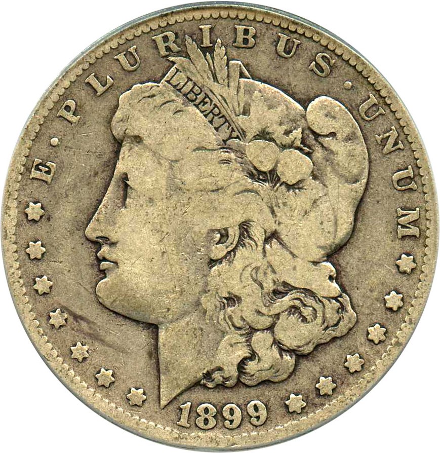 image for: Top 100 VAM: 1899-O $1 PCGS VG-08 (VAM-4, Micro O) 