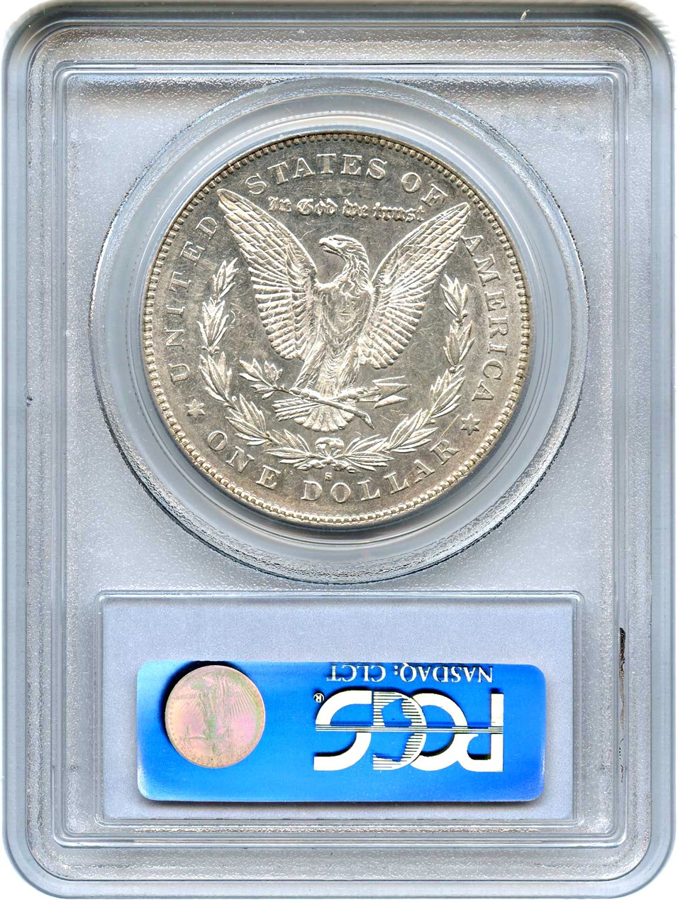image for: Top 100 VAM: 1879-S $1 PCGS AU55 (Reverse of 1878, VAM-52) 