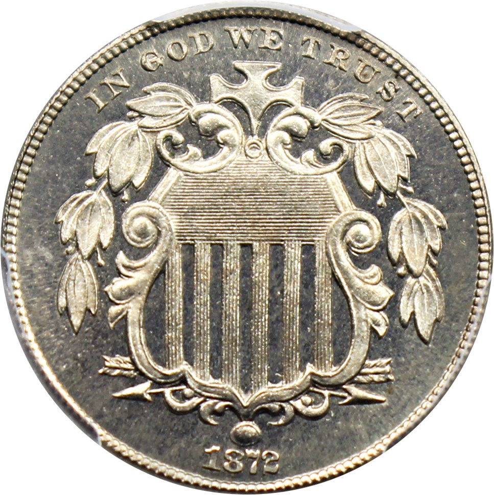 image for: 1872 5c PCGS Proof 66