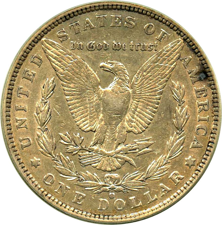 image for: Top 100 VAM: 1900-O $1 PCGS AU50 (VAM-10, O/CC) 