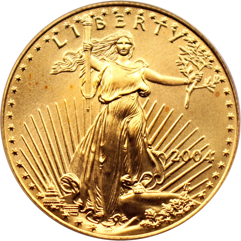 image for: 2004 Gold Eagle $25 PCGS MS69