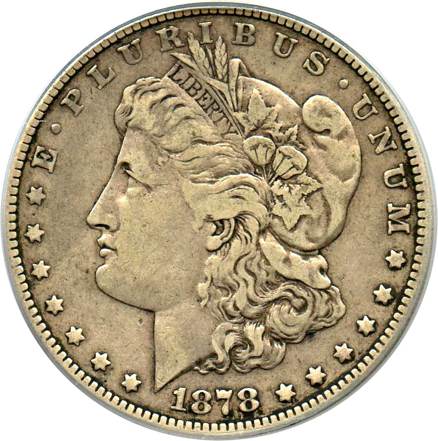 image for: Hot 50 VAM: 1878 7TF $1 PCGS VF30 (Reverse of 1878, VAM-187, Doubled R)