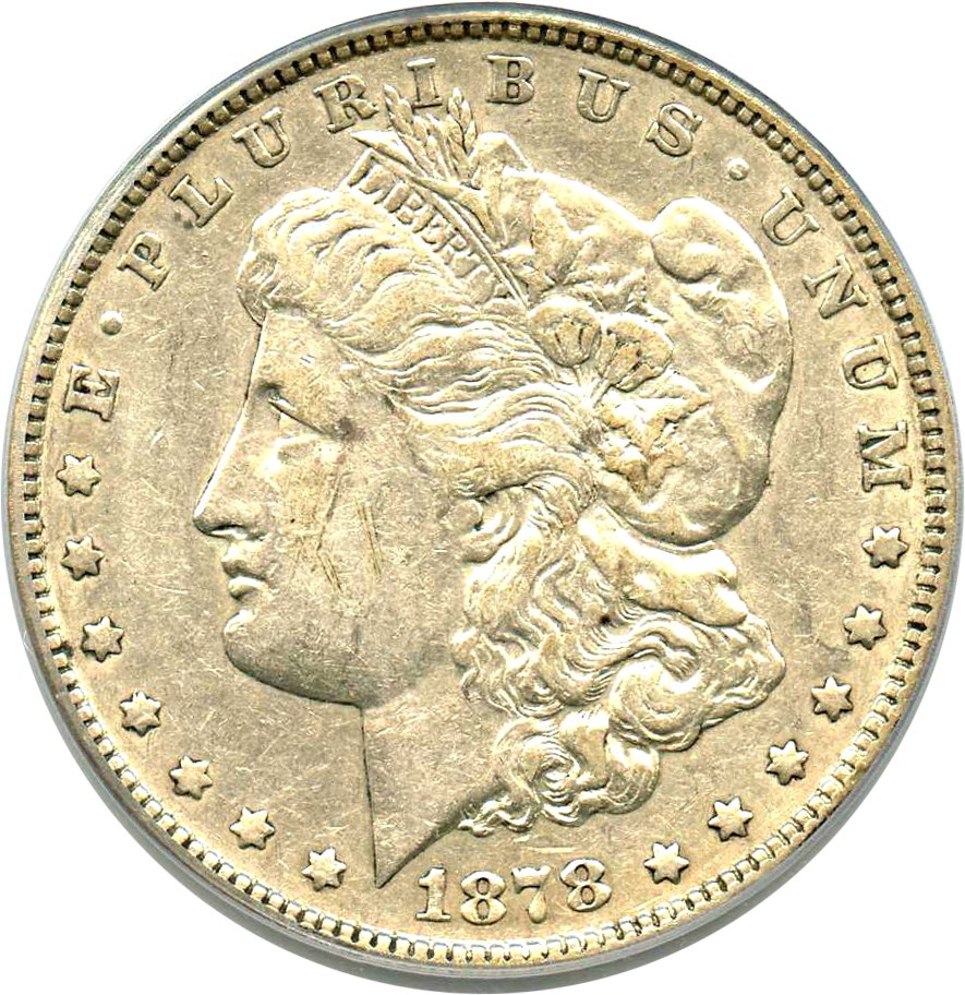 image for: 1878 7TF $1 PCGS XF40 (Reverse of 1878, VAM-168, Doubled P) 