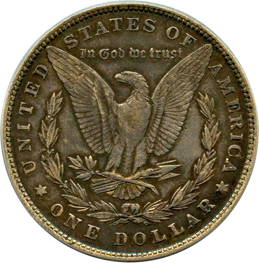image for: Top 100 VAM: 1880 $1 PCGS XF40 (VAM-7, 8/7, Crossbar)