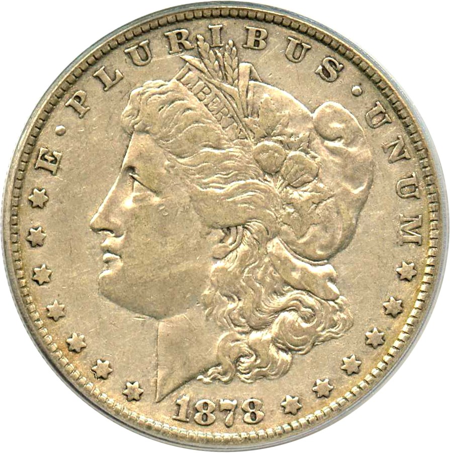 image for: Hot 50 VAM: 1878 8TF $1 PCGS VF30 (VAM-14.5, Open Nostril)