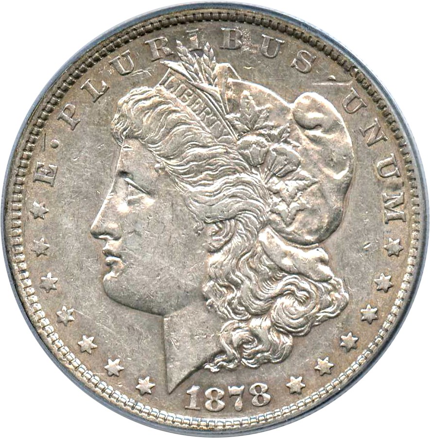 image for: 1878 8TF $1 PCGS XF45 (VAM-14.3, Doubled Bow) 
