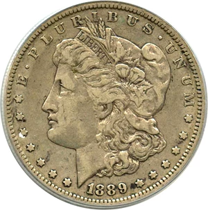 image for: Top 100 VAM: 1889-O $1 PCGS VF35 (VAM-6, Doubled Date)