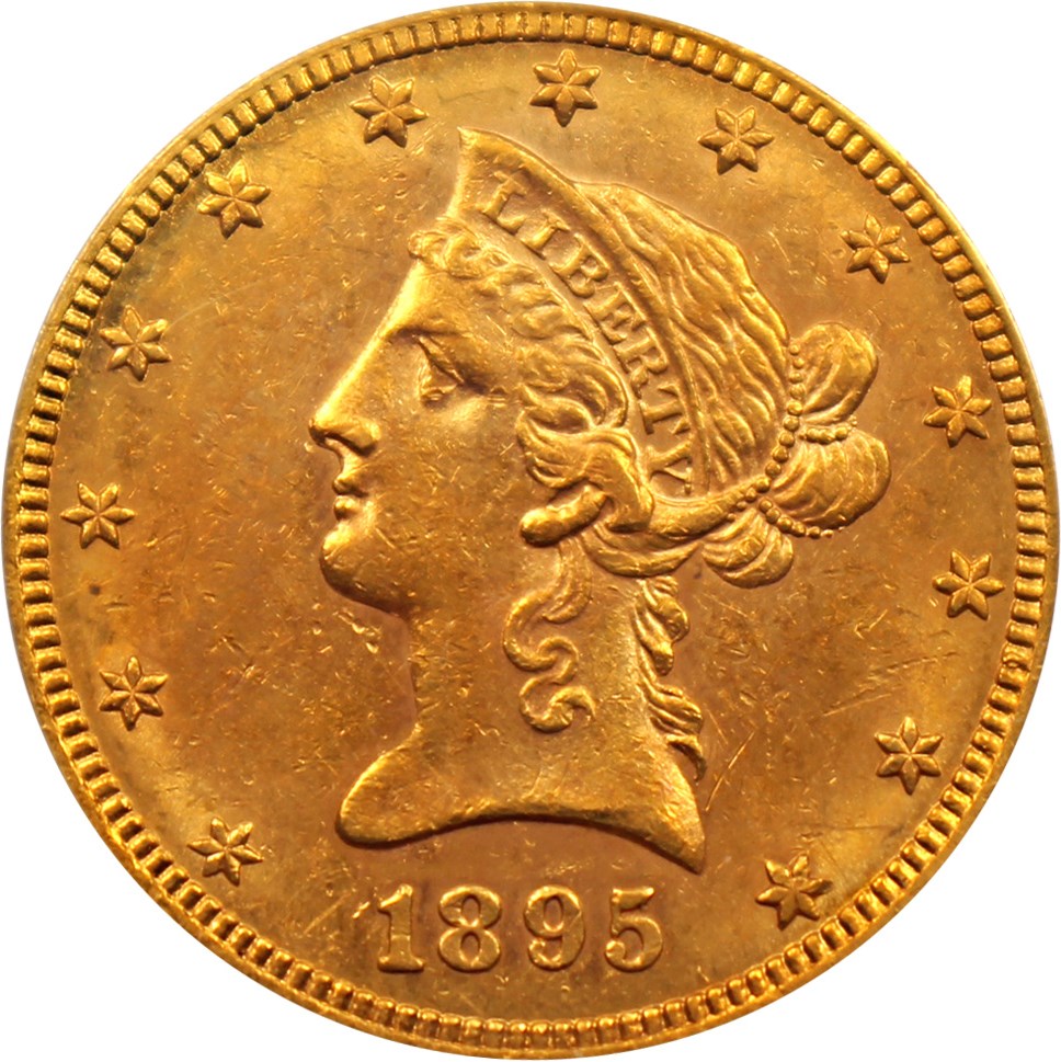 image for: 1895-S $10 PCGS AU55