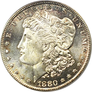 image for: Top 100 VAM: 1880/79-S $1 PCGS MS64 (VAM-9, 80/79, Large S)