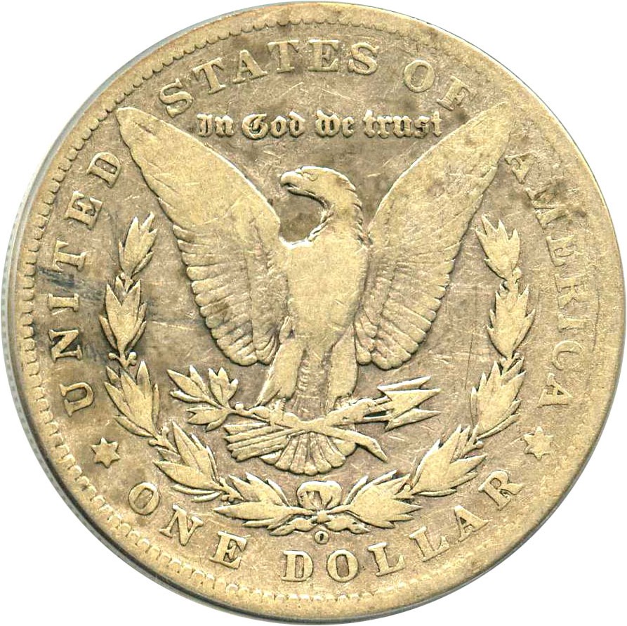 image for: Top 100 VAM: 1899-O $1 PCGS VG-10 (VAM-32, Micro O) 