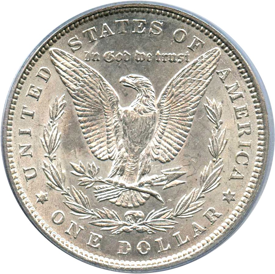 image for: Hot 50 VAM: 1884 $1 PCGS MS61 (VAM-2A, Partial E Rev)