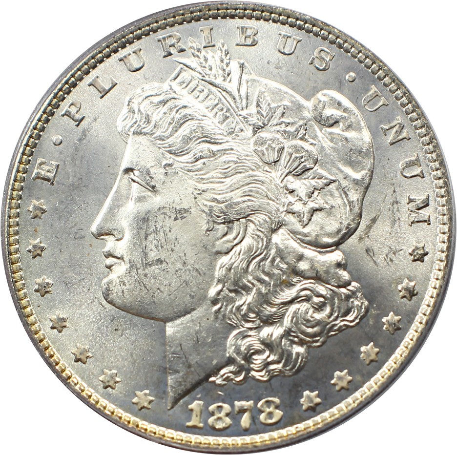 image for: 1878 8TF $1 PCGS MS63 (VAM-18, Doubled Date) 