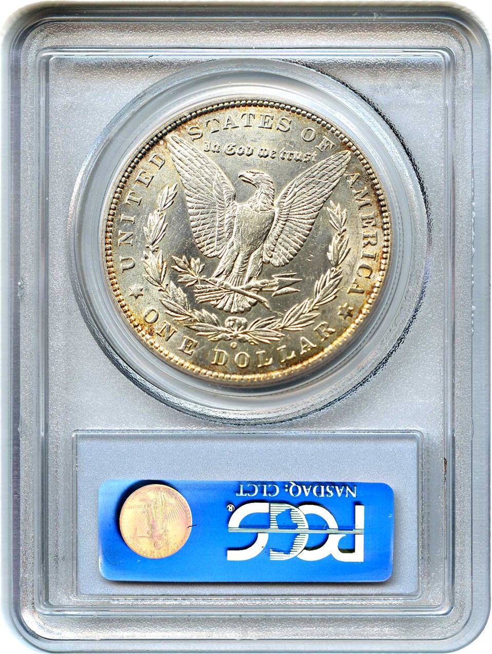 image for: Top 100 VAM: 1880-O $1 PCGS AU55 (VAM-49, 8/7 Ear Hangnail) 