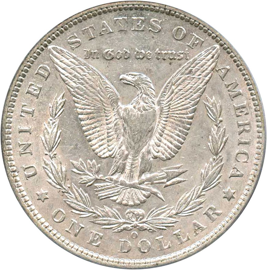 image for: Top 100 VAM: 1887-O $1 PCGS AU53 (VAM-5, Doubled Stars)