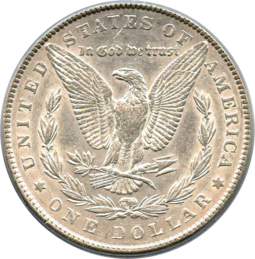 image for: Top 100 VAM: 1886 $1 PCGS XF45 (VAM-21, Line in M, MPD) 