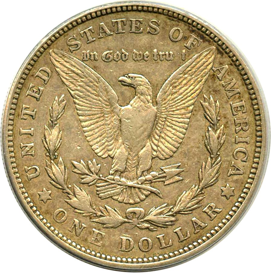 image for: Top 100 VAM: 1921-D $1 PCGS XF45 (VAM-1A, TRU_T Variety) 